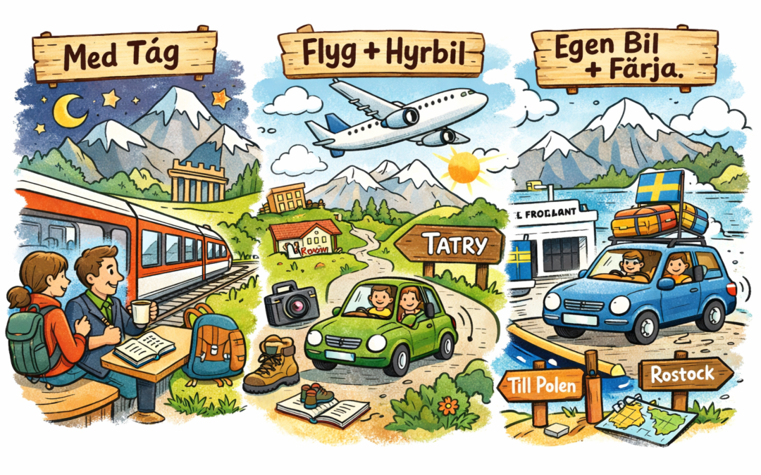 Att resa till de slovakiska Tatrabergen från Sverige